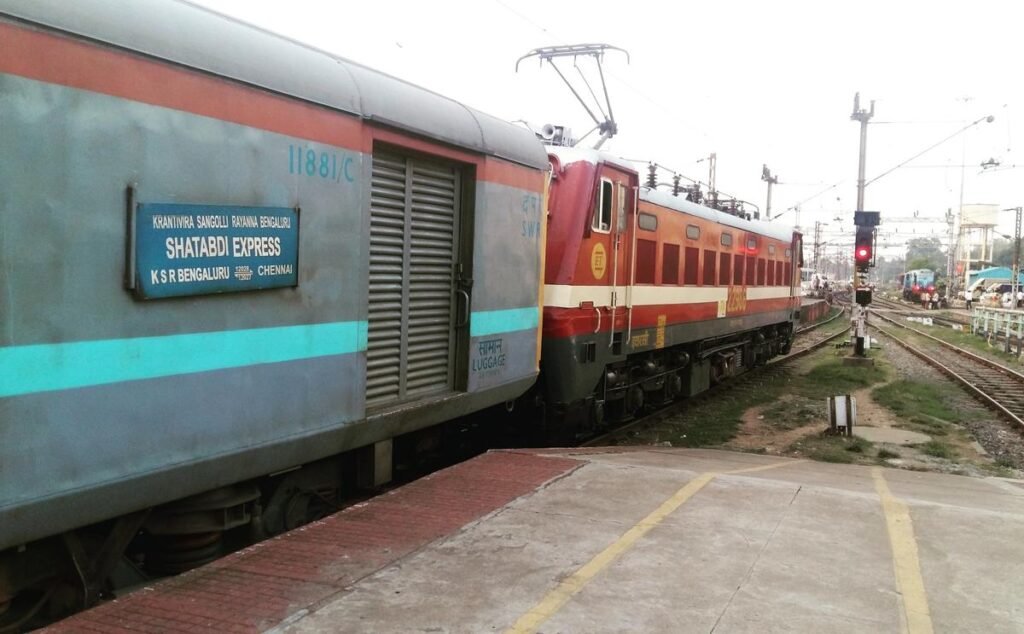 Chennai to Bangalore Shatabdi fare